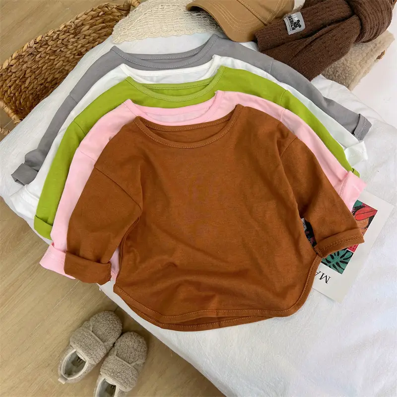 Girls Grey Long Sleeve Cotton T-Shirt - Image 8
