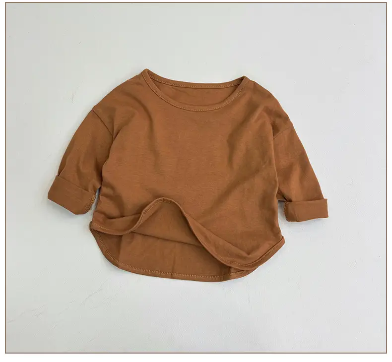 Girls Grey Long Sleeve Cotton T-Shirt — feature 10