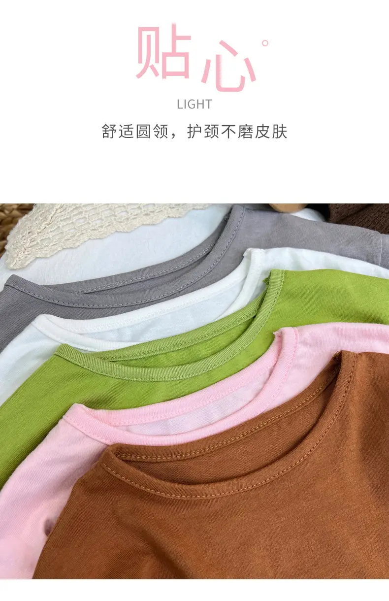 Girls Grey Long Sleeve Cotton T-Shirt — feature 3