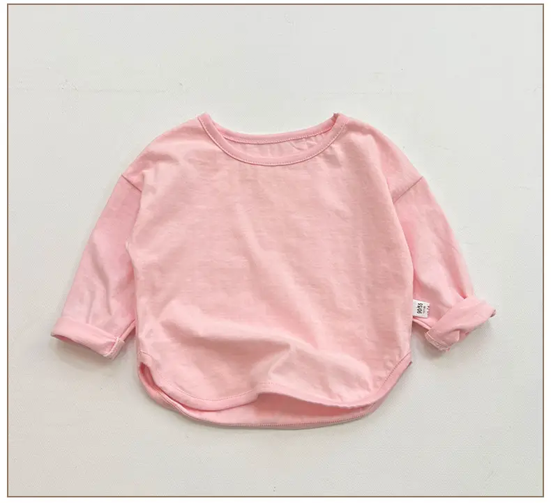 Girls Grey Long Sleeve Cotton T-Shirt — feature 7