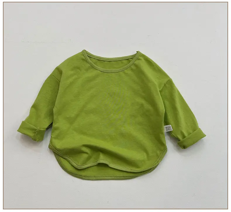 Girls Grey Long Sleeve Cotton T-Shirt — feature 8