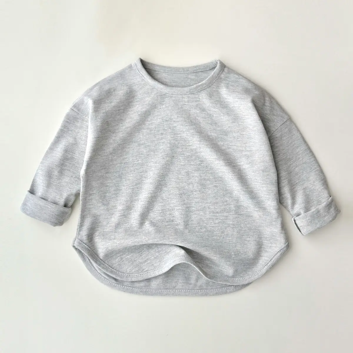 Girls Grey Long Sleeve Cotton T-Shirt - Image 6