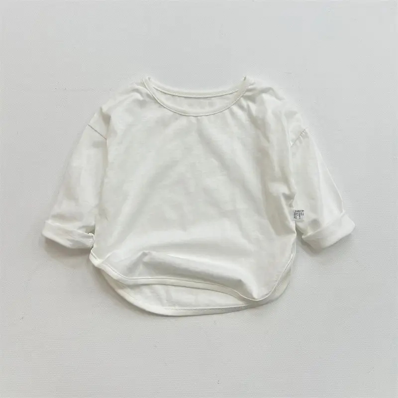 Girls Grey Long Sleeve Cotton T-Shirt - Image 2