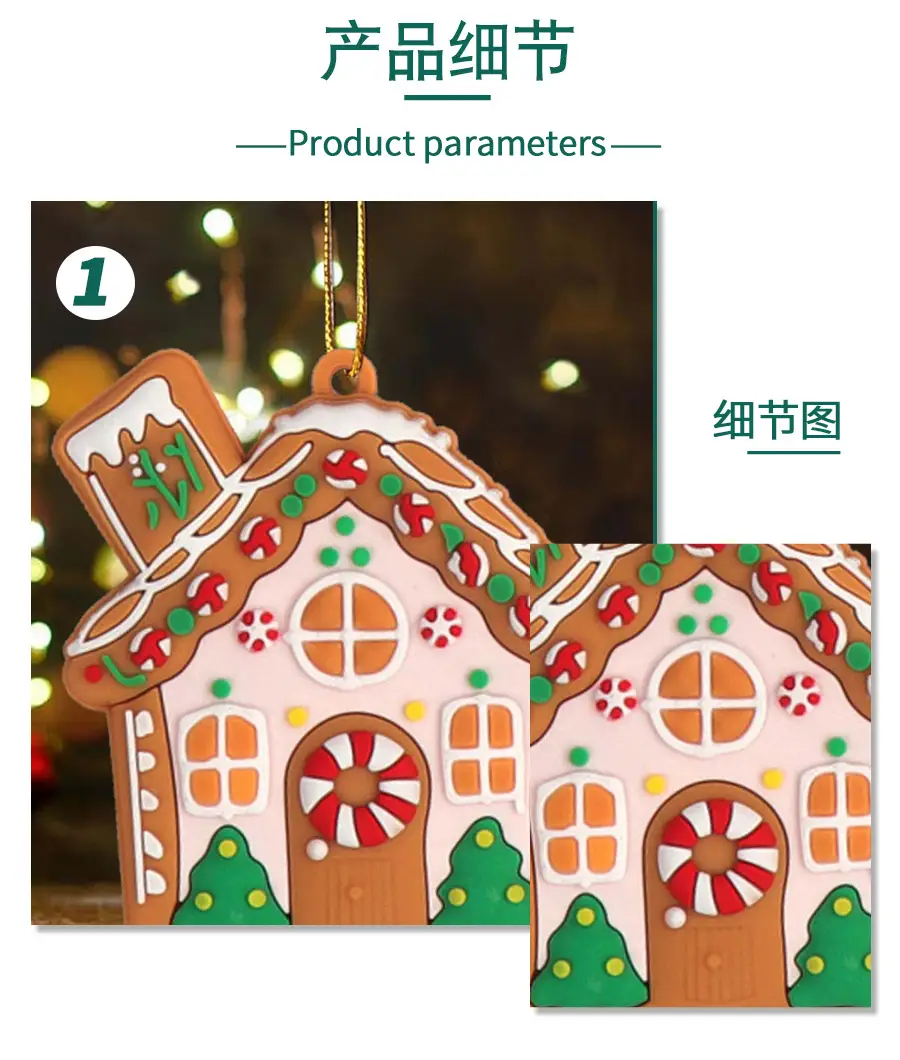 2025 Christmas Ginger Bear Hanging Ornaments Set — feature 3
