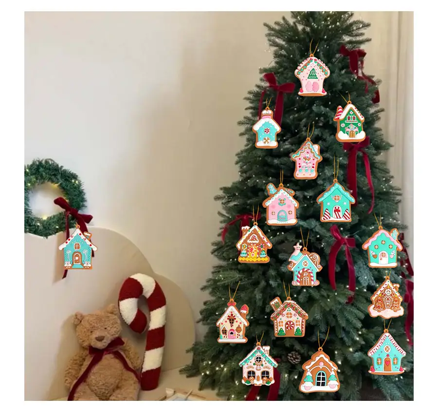 2025 Christmas Ginger Bear Hanging Ornaments Set — feature 9