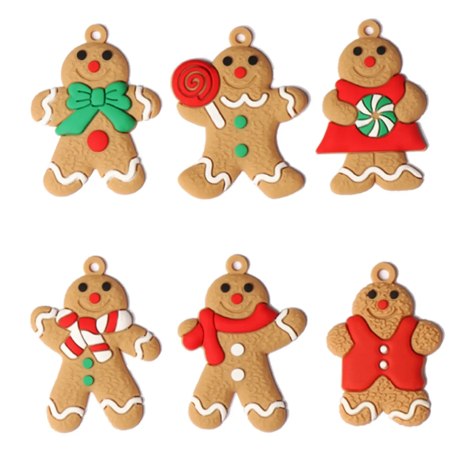 2025 Christmas Ginger Bear Hanging Ornaments Set