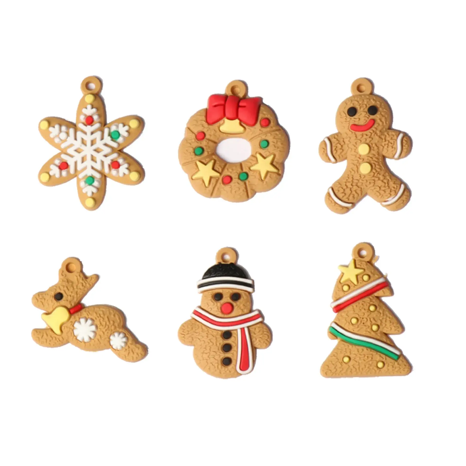 2025 Christmas Ginger Bear Hanging Ornaments Set