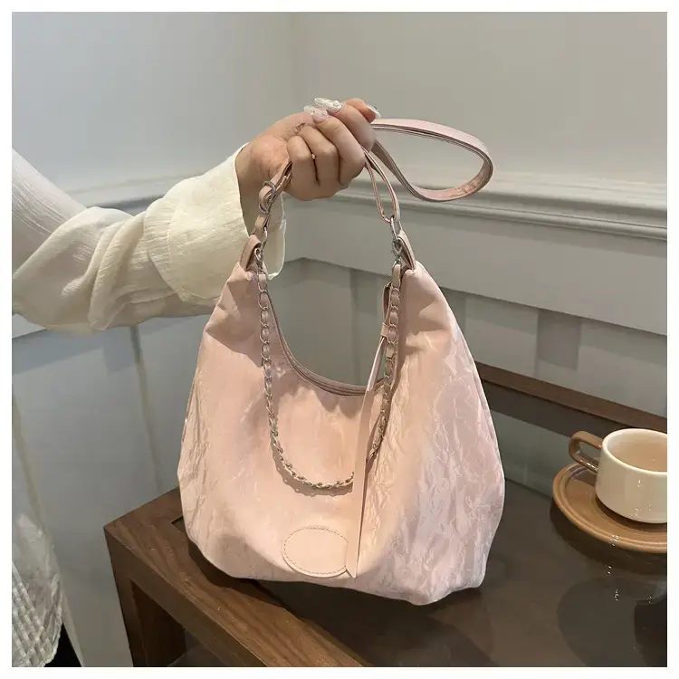 Women's Soft White Chain Shoulder Bag 2024 — feature 18