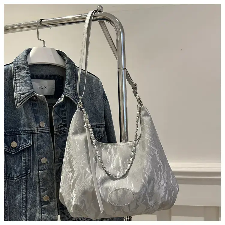 Women's Soft White Chain Shoulder Bag 2024 — feature 31