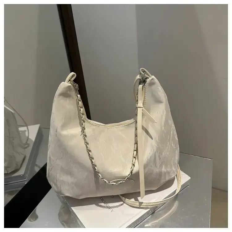 Women's Soft White Chain Shoulder Bag 2024 — feature 34
