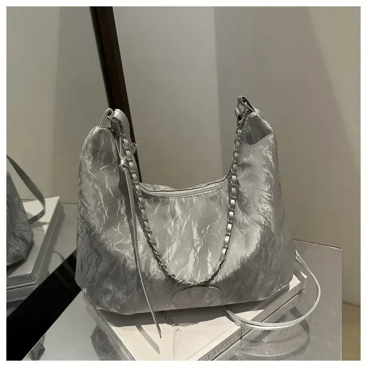 Women's Soft White Chain Shoulder Bag 2024 — feature 36