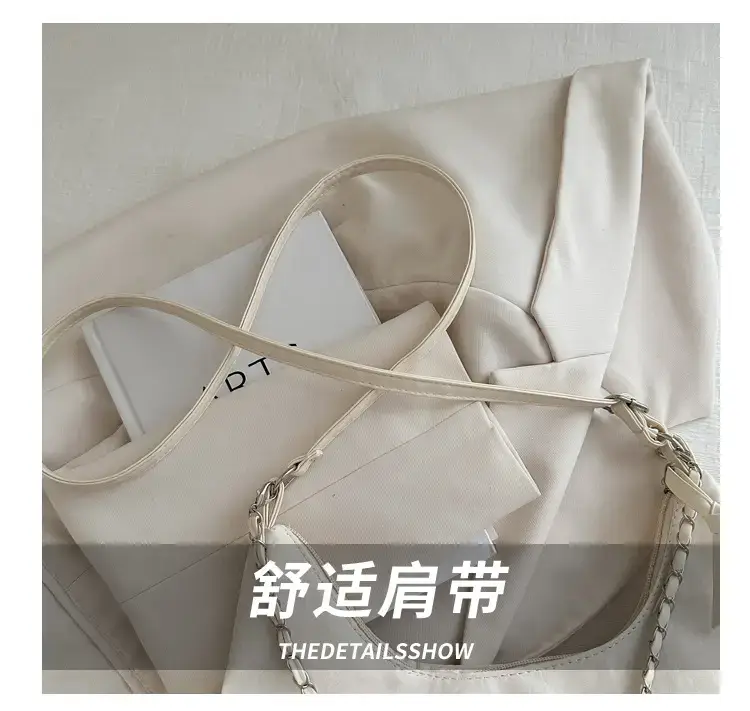 Women's Soft White Chain Shoulder Bag 2024 — feature 4