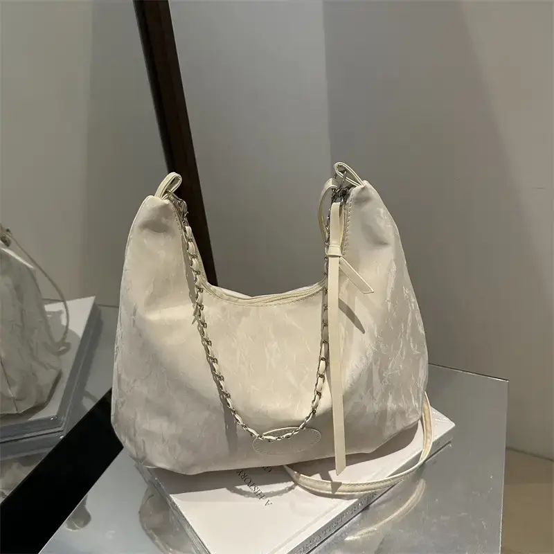 Women's Soft White Chain Shoulder Bag 2024 - Image 2