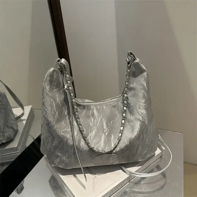 Women's Soft White Chain Shoulder Bag 2024 - Image 6