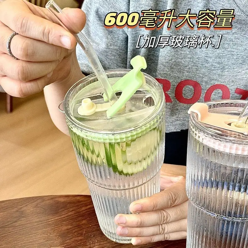 600ml Cross-Border Cold Drink Cup with Straw Lid - Image 10