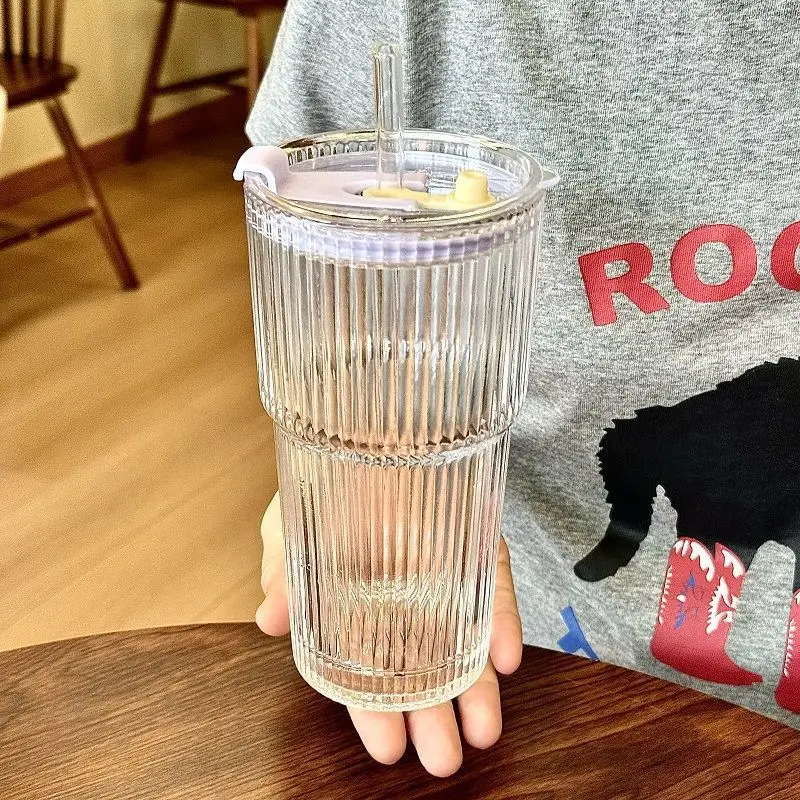 600ml Cross-Border Cold Drink Cup with Straw Lid — feature 12