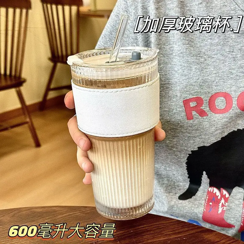 600ml Cross-Border Cold Drink Cup with Straw Lid — feature 5
