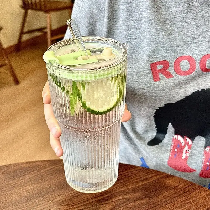 600ml Cross-Border Cold Drink Cup with Straw Lid — feature 9