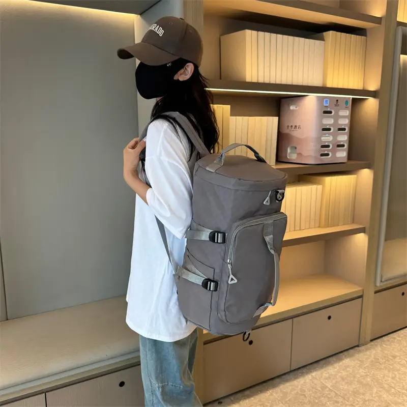 Launderable Travel Bag Women Men Purple Double Shoulder - Image 8