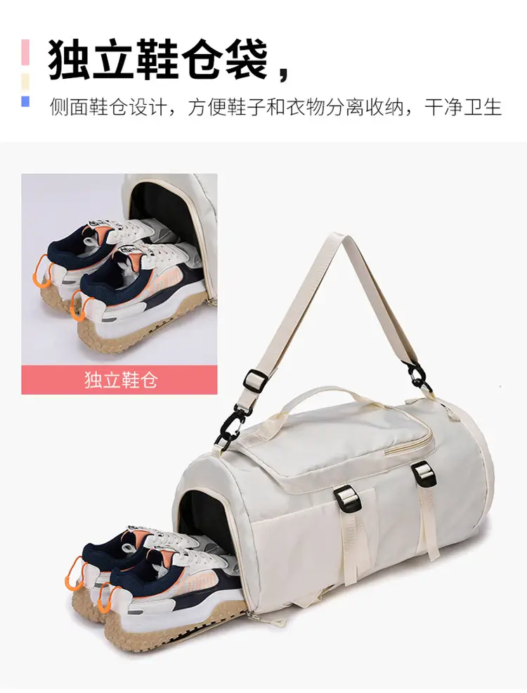 Launderable Travel Bag Women Men Purple Double Shoulder — feature 11