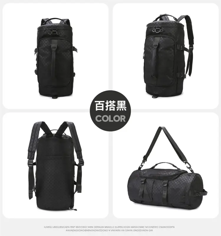 Launderable Travel Bag Women Men Purple Double Shoulder — feature 19