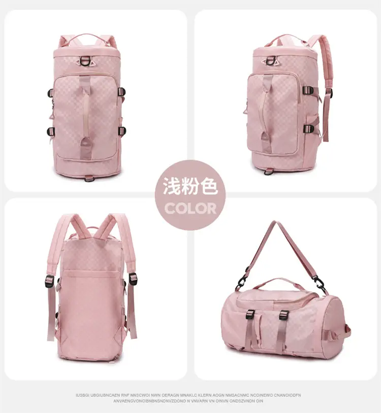 Launderable Travel Bag Women Men Purple Double Shoulder — feature 21
