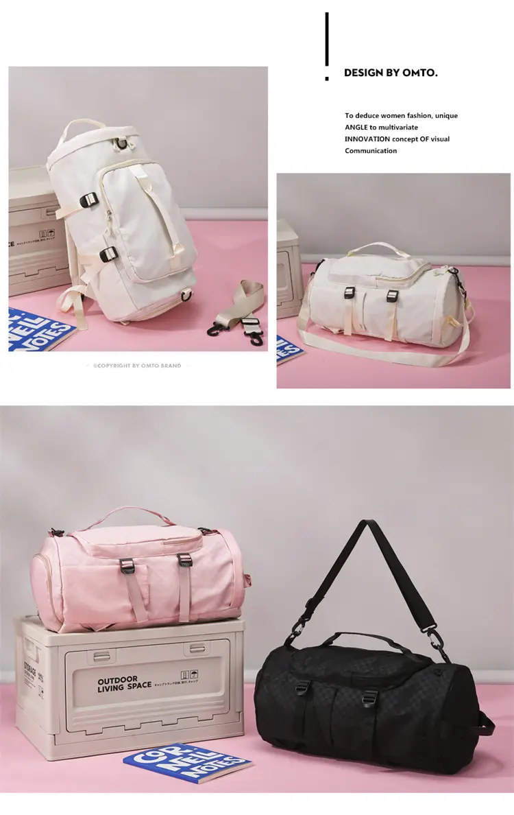 Launderable Travel Bag Women Men Purple Double Shoulder — feature 26
