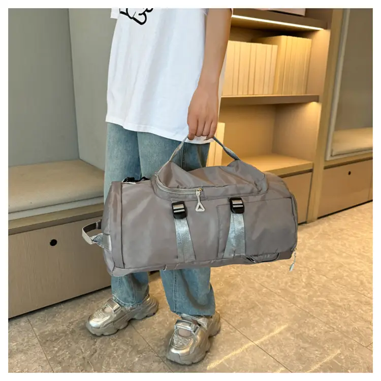 Launderable Travel Bag Women Men Purple Double Shoulder — feature 32