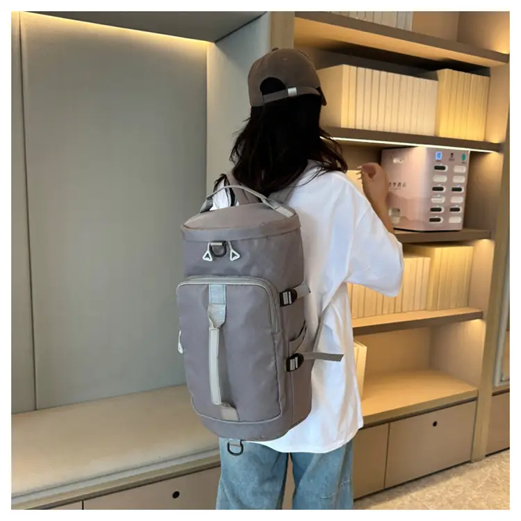Launderable Travel Bag Women Men Purple Double Shoulder — feature 34