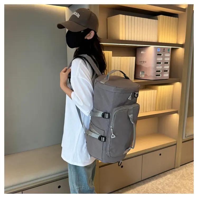 Launderable Travel Bag Women Men Purple Double Shoulder — feature 35