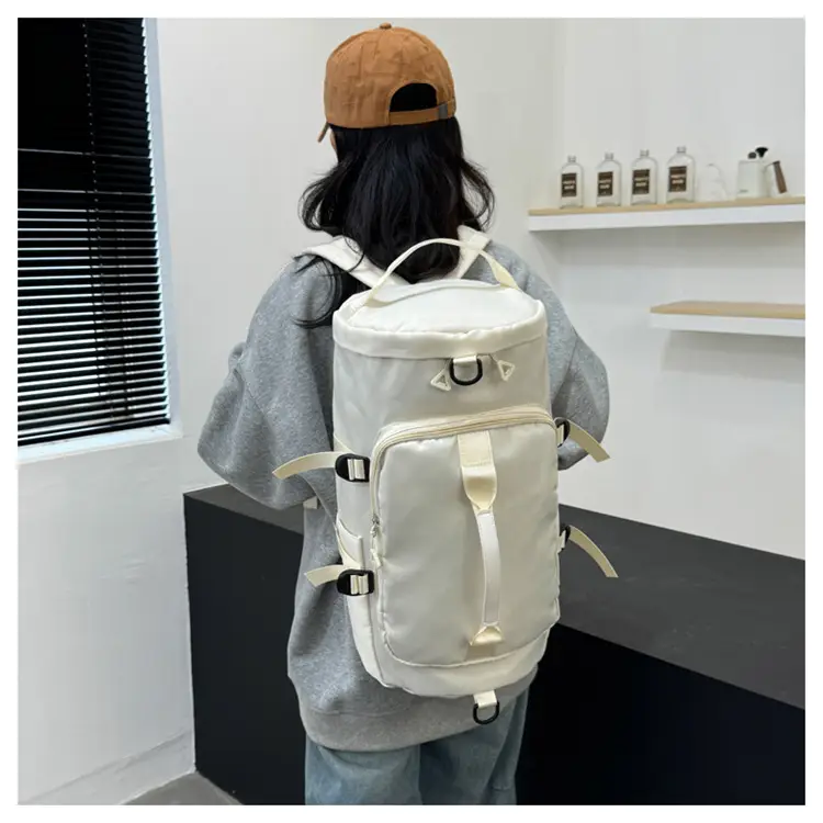 Launderable Travel Bag Women Men Purple Double Shoulder — feature 45