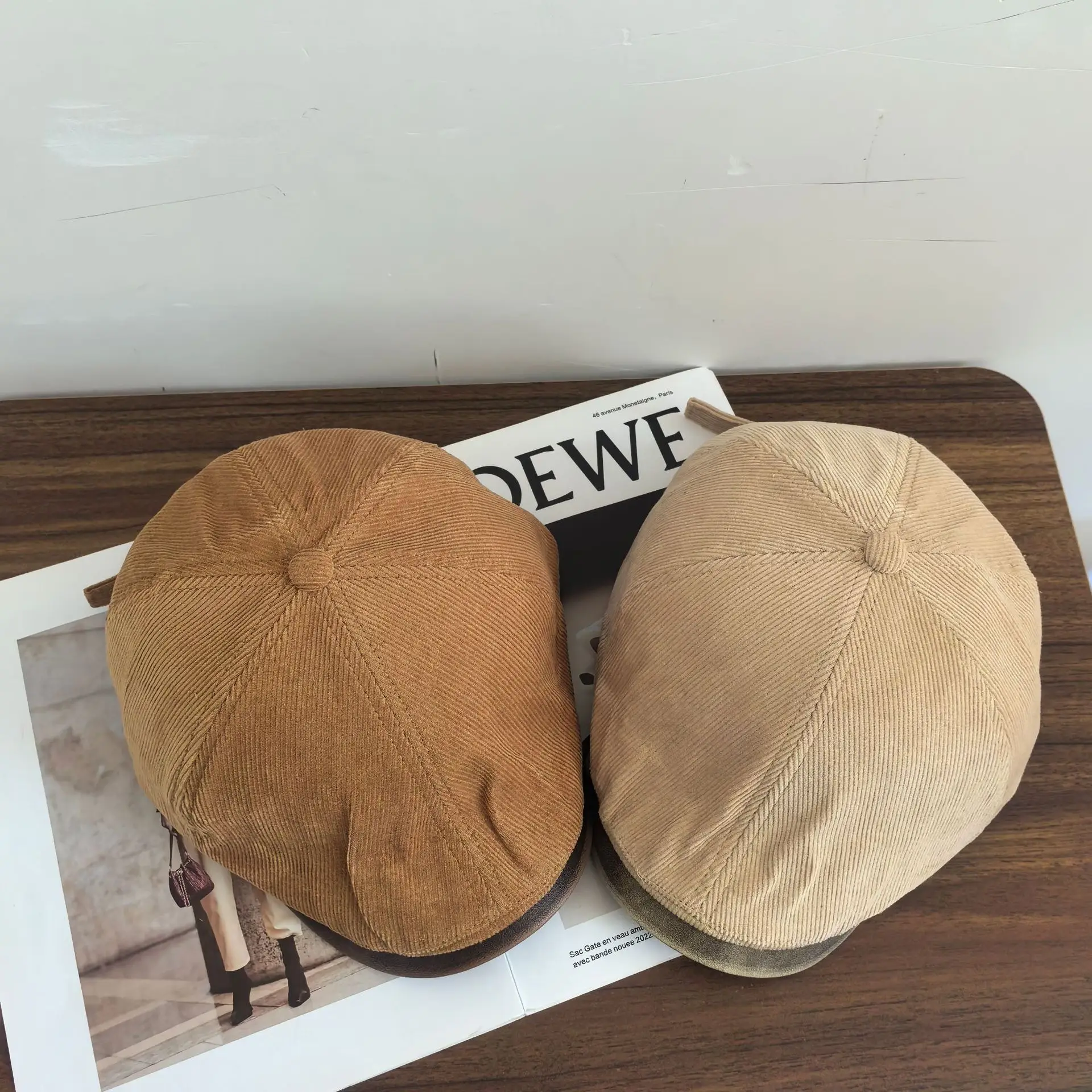 Black Cotton Painter's Hat for Women Small - Image 2