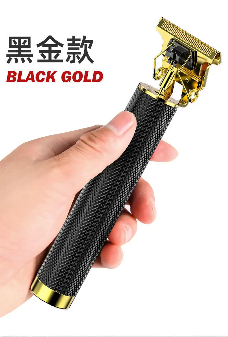 Professional Electric Hair Clipper with Gold Finish — feature 13