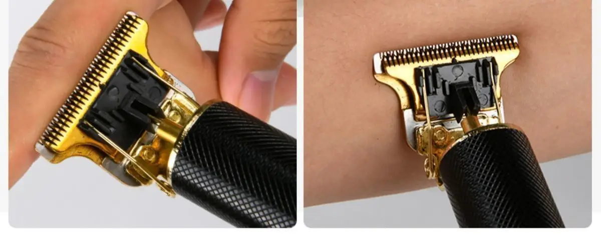 Professional Electric Hair Clipper with Gold Finish — feature 6