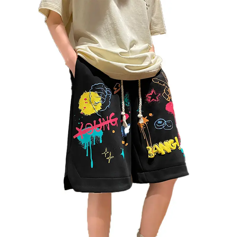 American Graffiti Shorts for Boys Black Dopamine Wear - Image 7