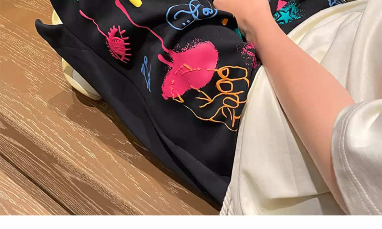 American Graffiti Shorts for Boys Black Dopamine Wear — feature 14