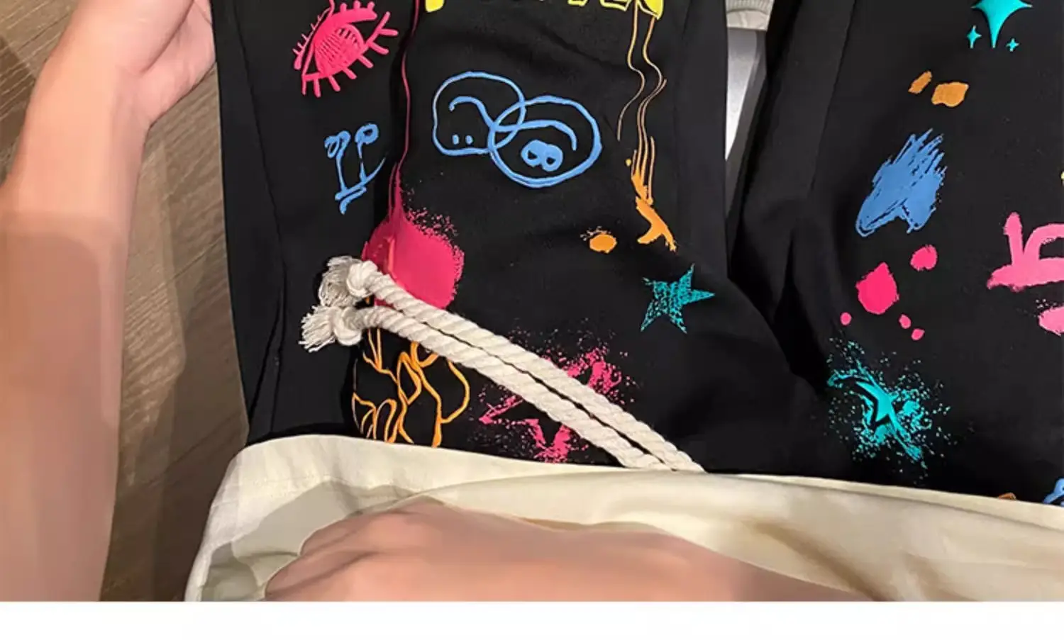 American Graffiti Shorts for Boys Black Dopamine Wear — feature 16