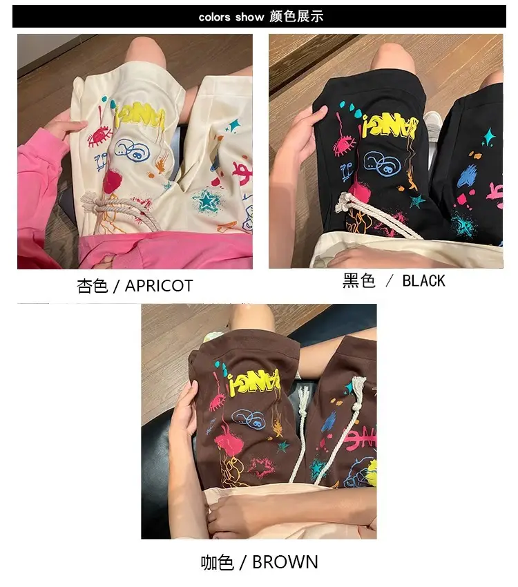 American Graffiti Shorts for Boys Black Dopamine Wear — feature 2