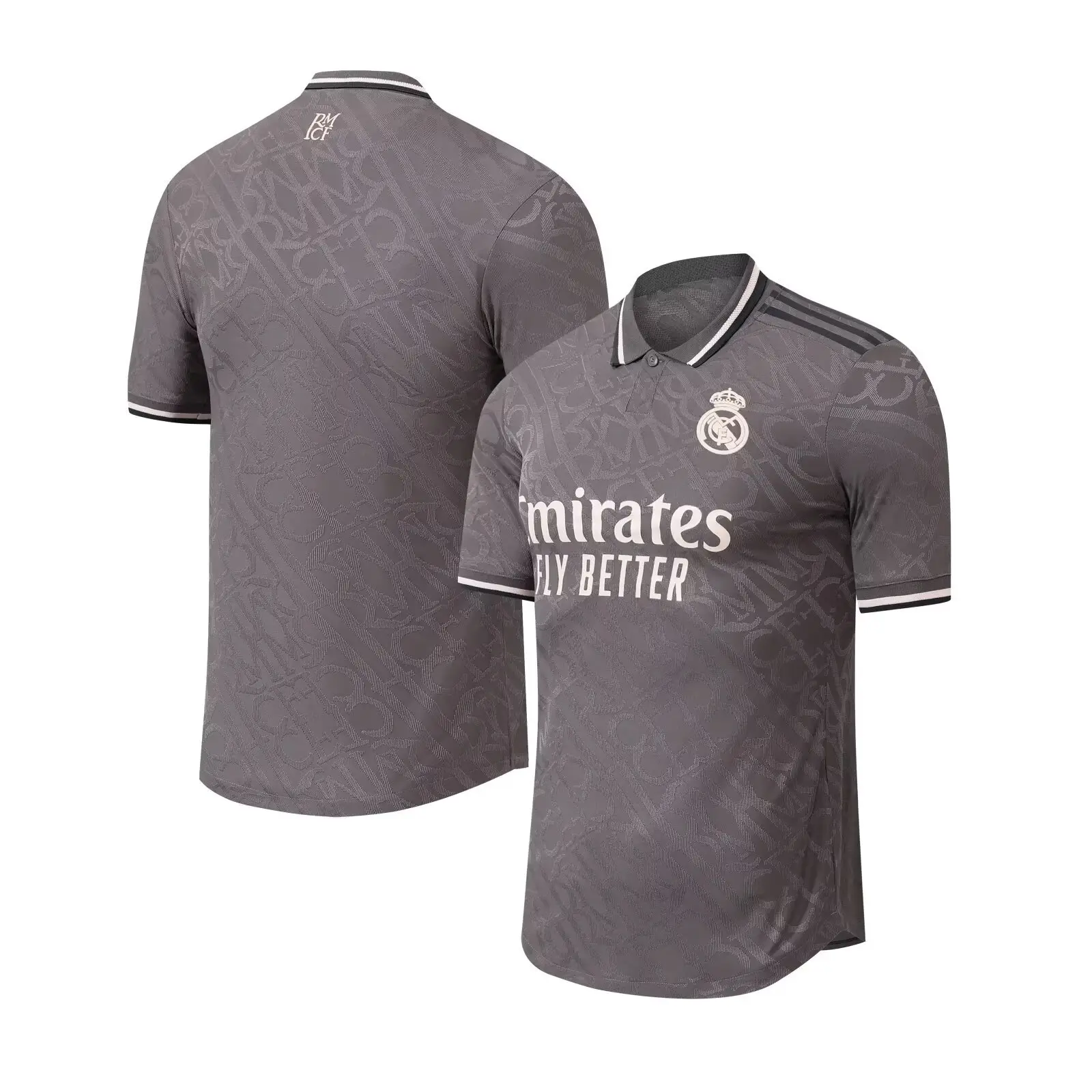 2425 Real Madrid & Barcelona Football T-Shirts Adult Training Wear - Image 4