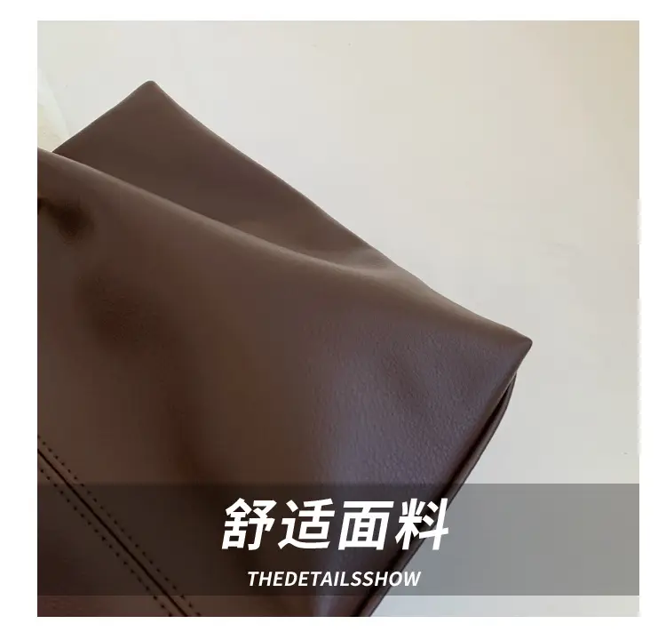 Brown Leather Chain Shoulder Bag for Women — feature 5