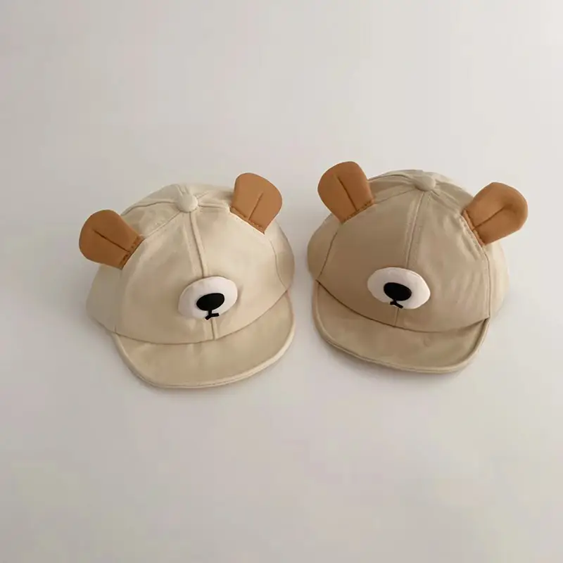 Cute Cartoon Bear Cap for Boys Girls Autumn Winter Sunshade - Image 6