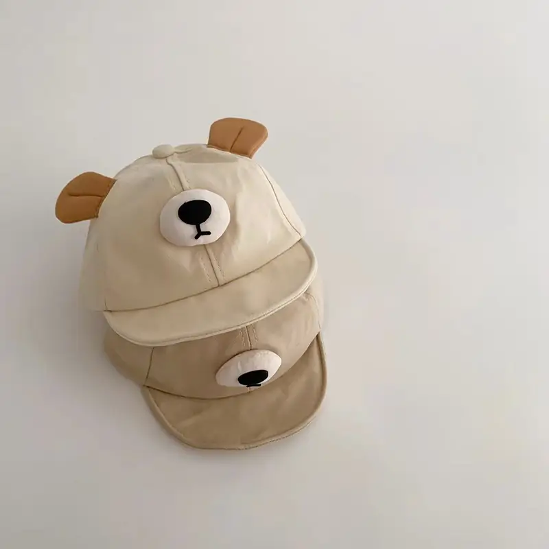 Cute Cartoon Bear Cap for Boys Girls Autumn Winter Sunshade - Image 7