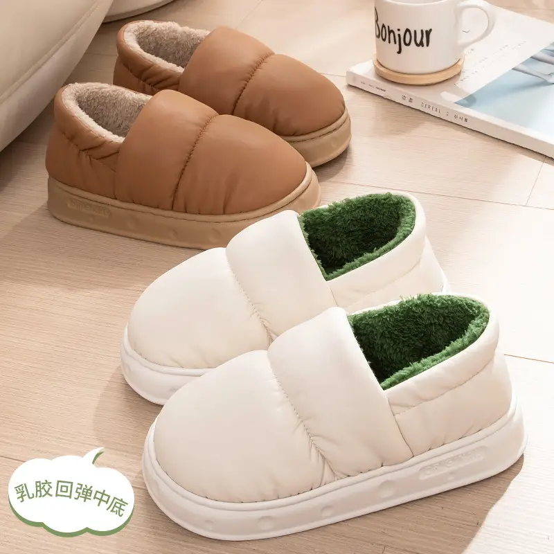 Women Waterproof Cotton Slippers Autumn Winter 2025 - Image 9