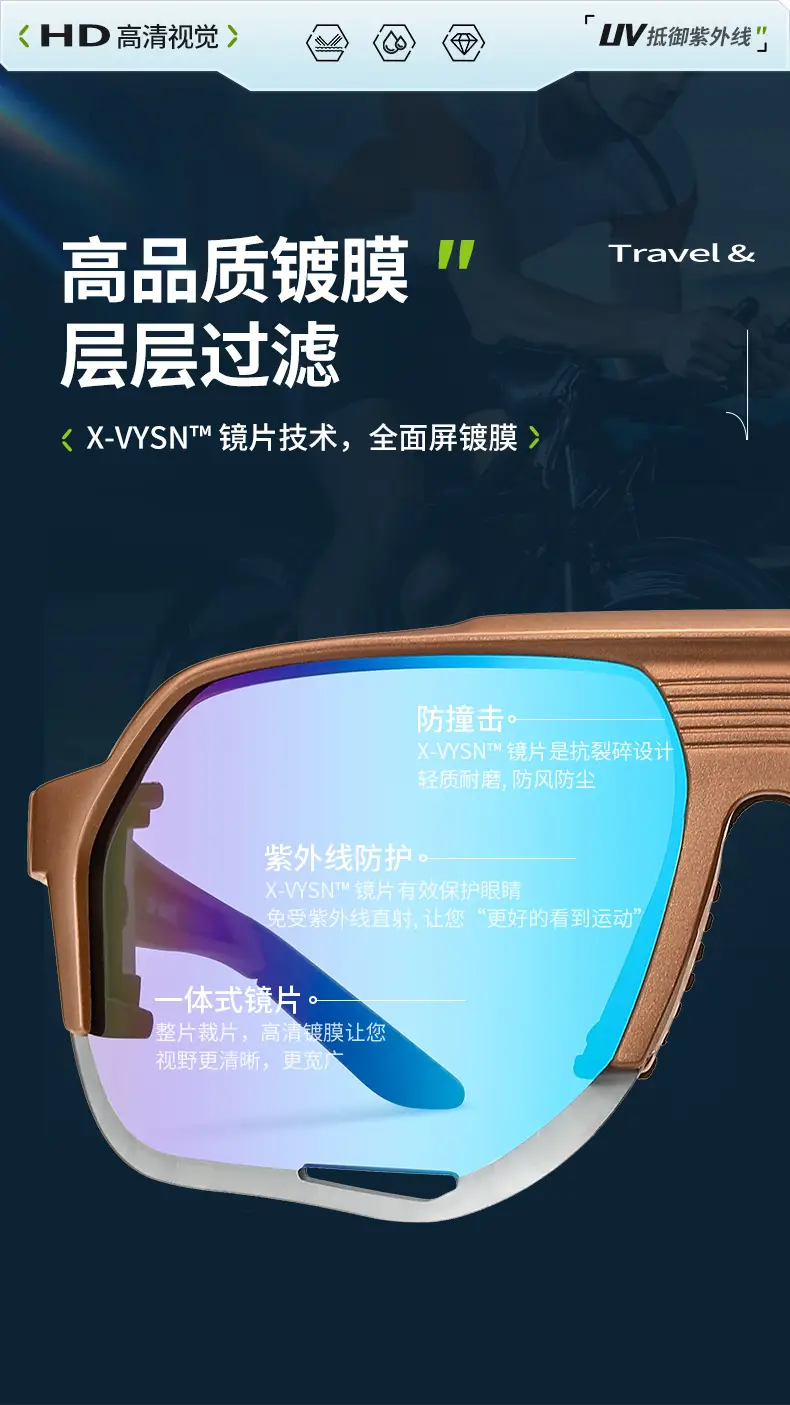 Anti-UV Cycling Sunglasses for Road & Mountain Bikes — feature 15