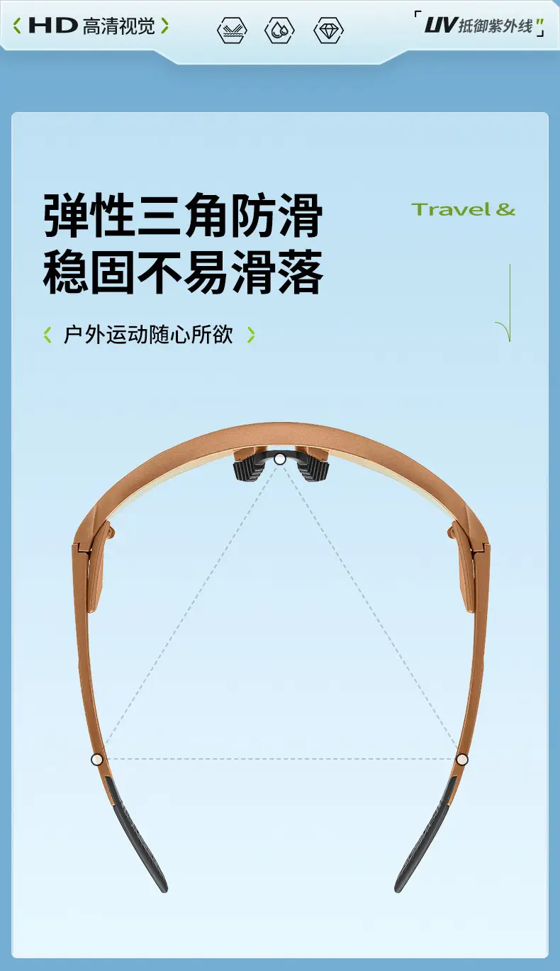 Anti-UV Cycling Sunglasses for Road & Mountain Bikes — feature 17