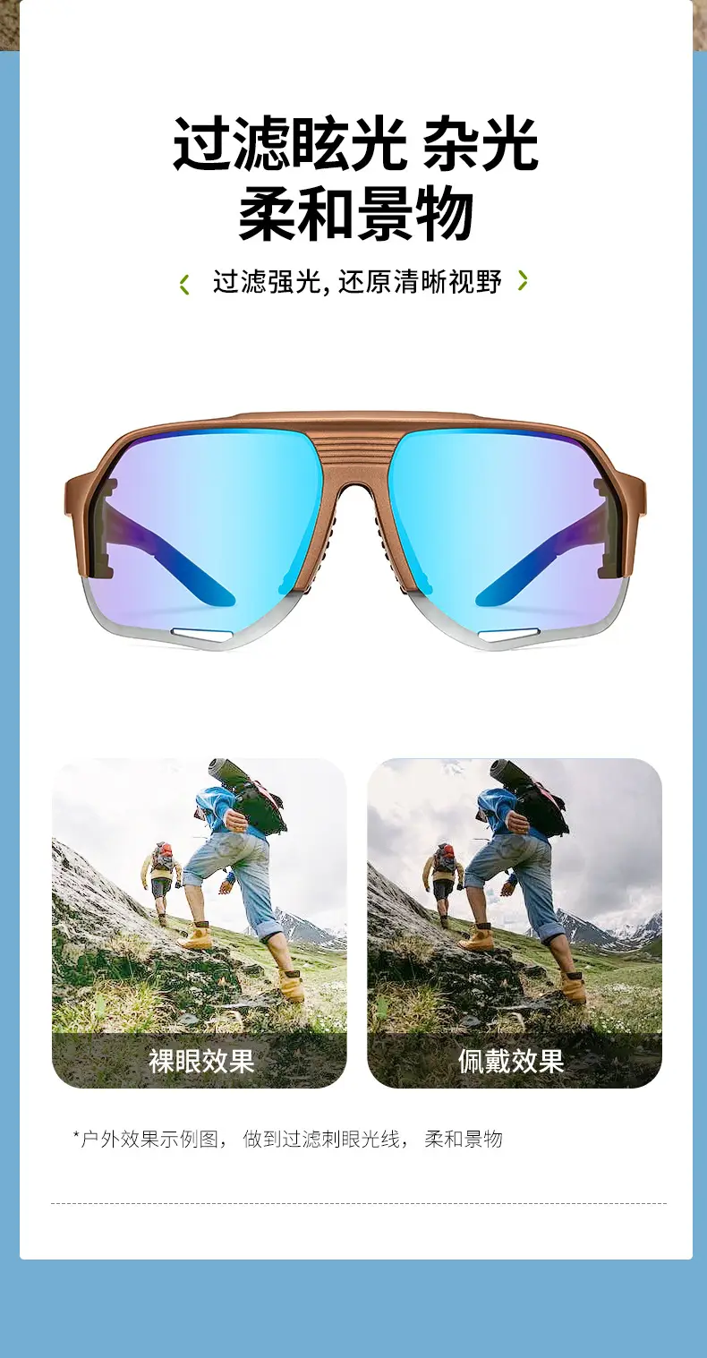 Anti-UV Cycling Sunglasses for Road & Mountain Bikes — feature 23