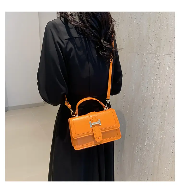 Orange Croc Leather Shoulder Bag for Women 2024 — feature 13