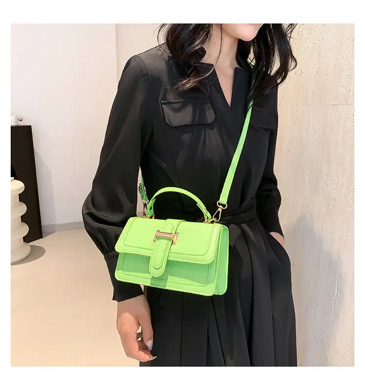 Orange Croc Leather Shoulder Bag for Women 2024 — feature 18