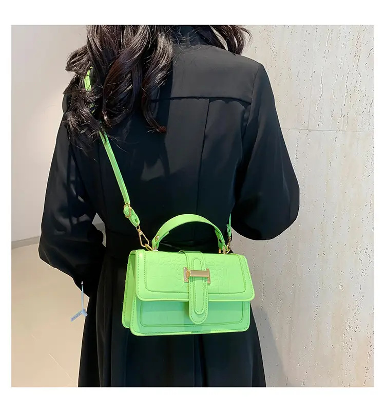 Orange Croc Leather Shoulder Bag for Women 2024 — feature 19