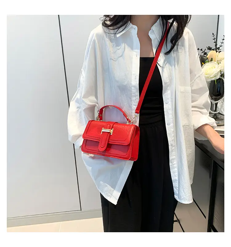 Orange Croc Leather Shoulder Bag for Women 2024 — feature 21